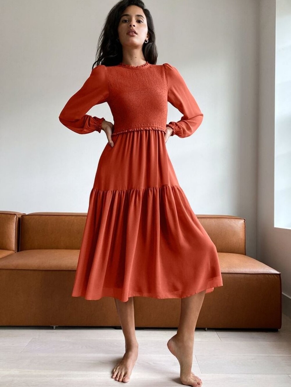 aritzia x Wilfred rosalyn midi dress